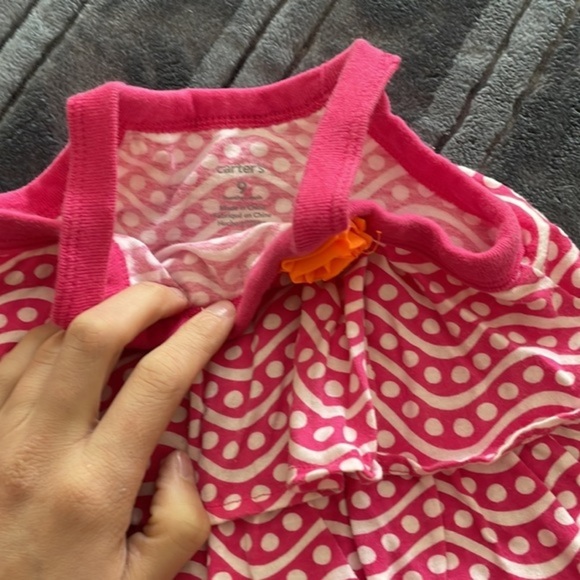 Sleeveless knit baby dress with coordinating panties - Picture 2 of 2